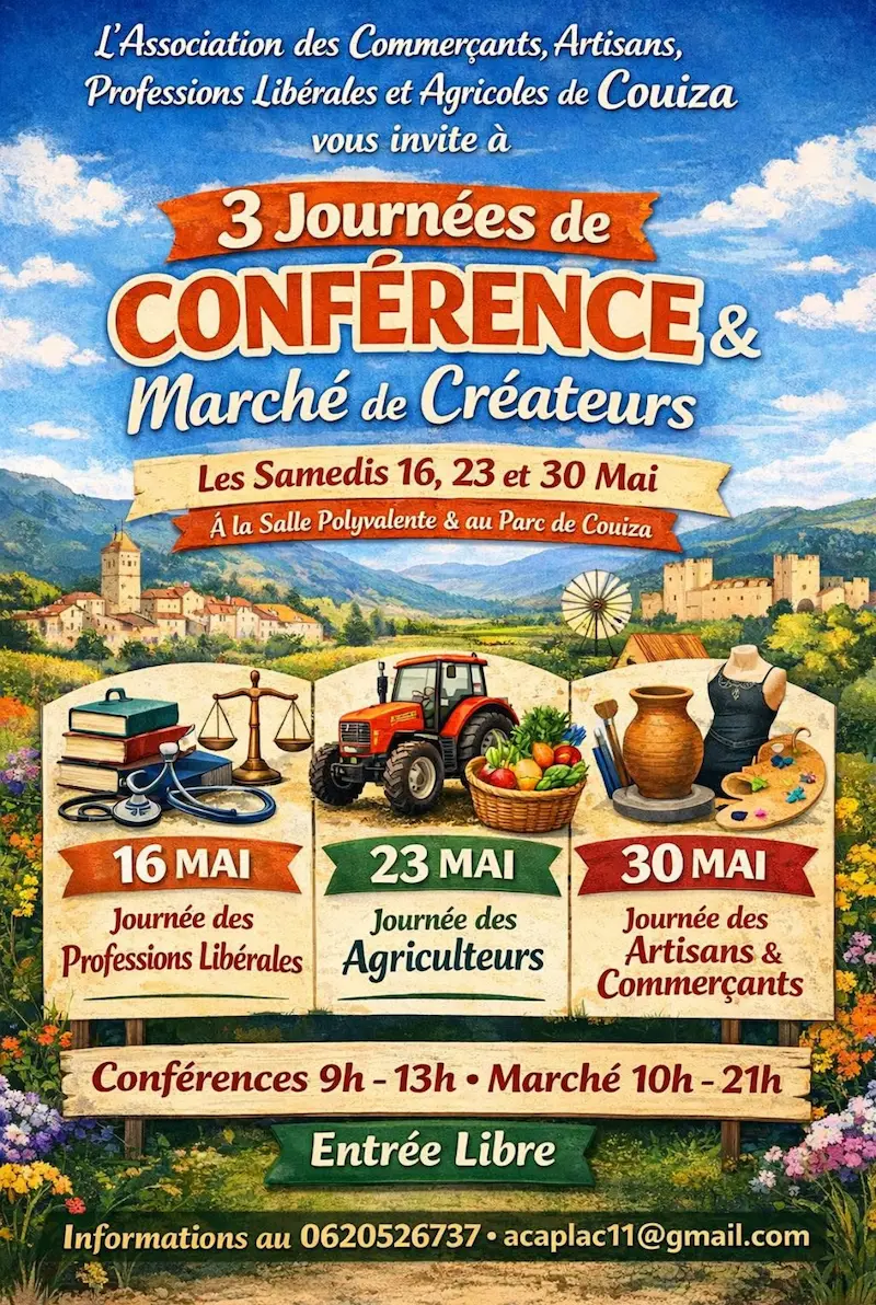 Affiche des trois journées de conférences
