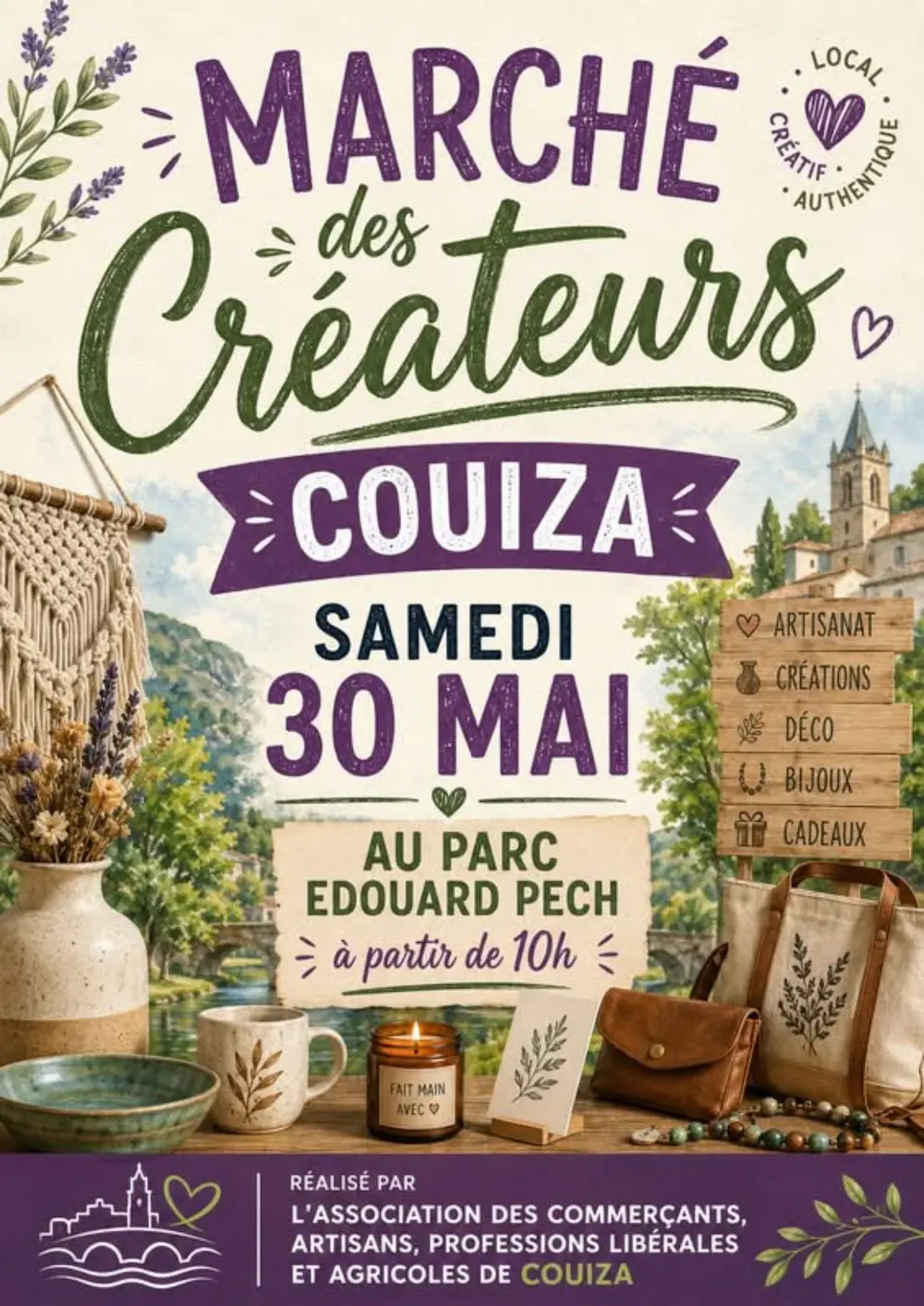 Affiche du marché des créateurs